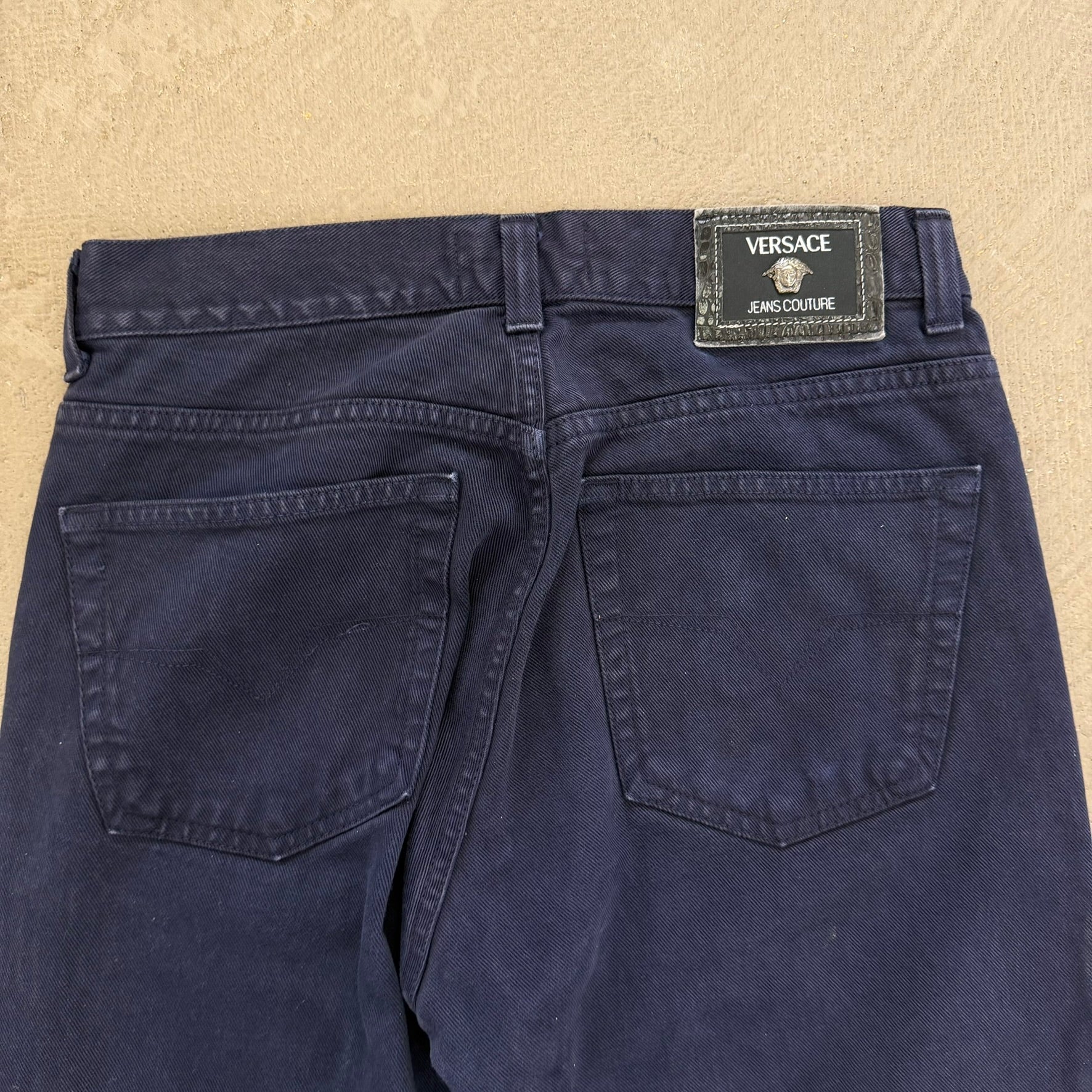 J- Vintage Versace Jeans Couture Made In Italy Indigo Jeans -  w32 (fits 32x30)