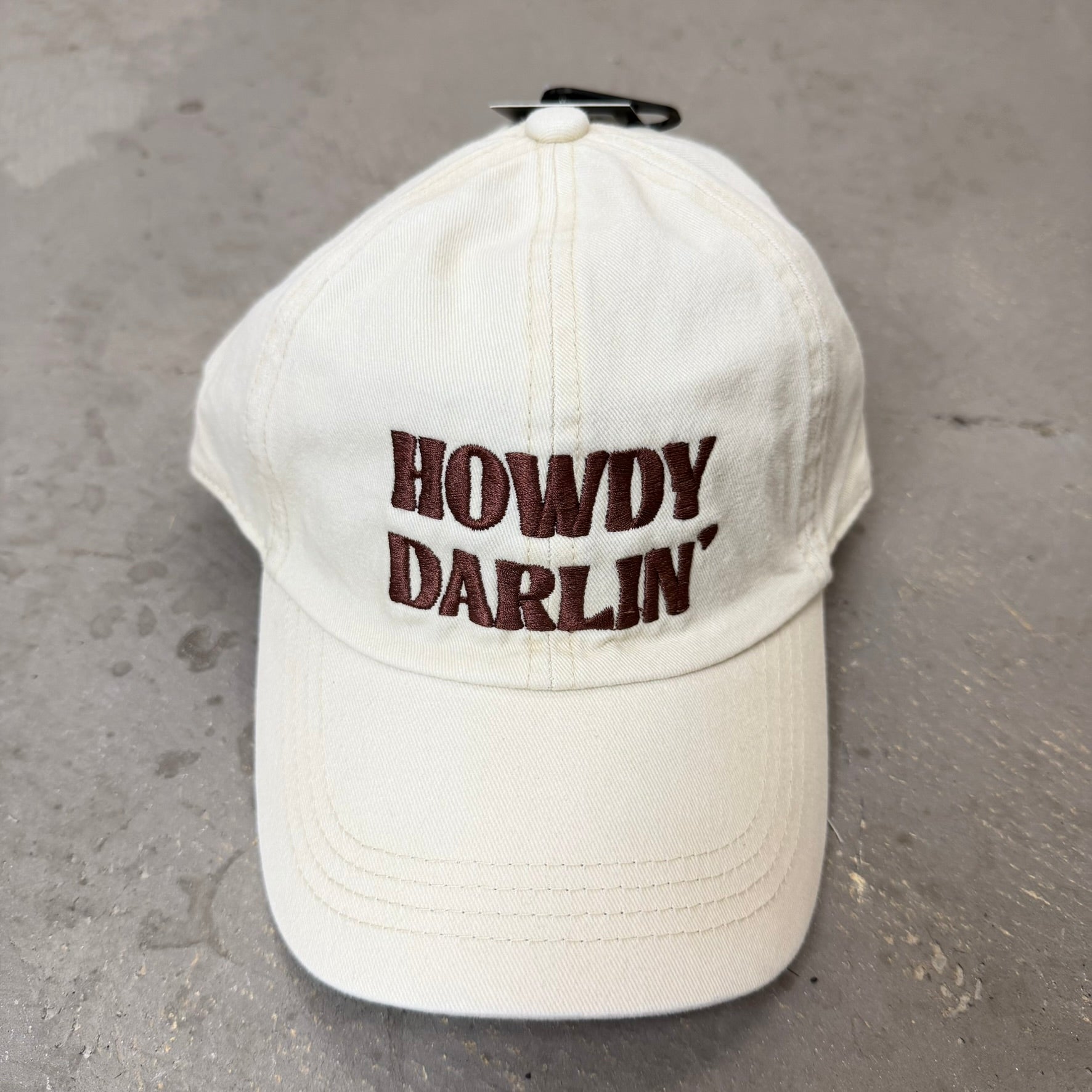 K- Off White Howdy Darlin' Embroidered Dad Hat - 35