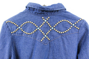 Wrangler Denim Pearls Western Shirt 5