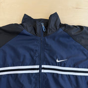 J- Vintage 90s Nike Embroidered Swoosh Zip Up Lightweight Jacket - L