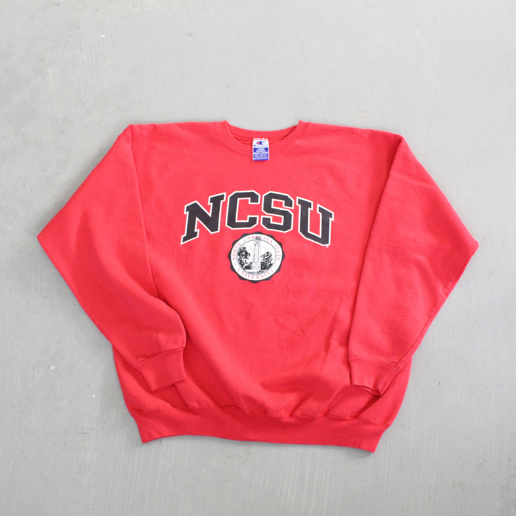 F- Vintage North Carolina State University Champion Crewneck