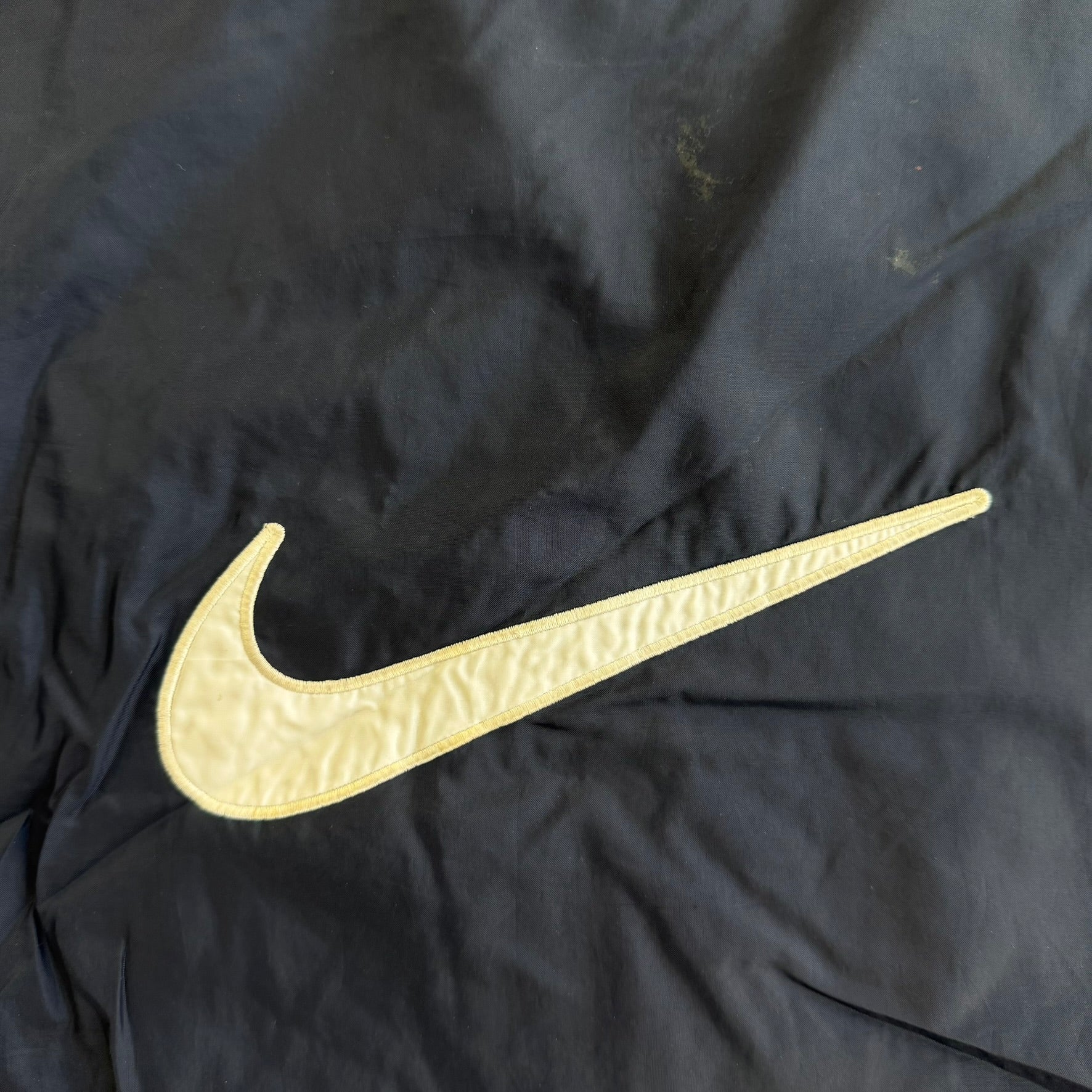 J- Vintage 90s Nike Embroidered Swoosh Zip Up Lightweight Jacket - L