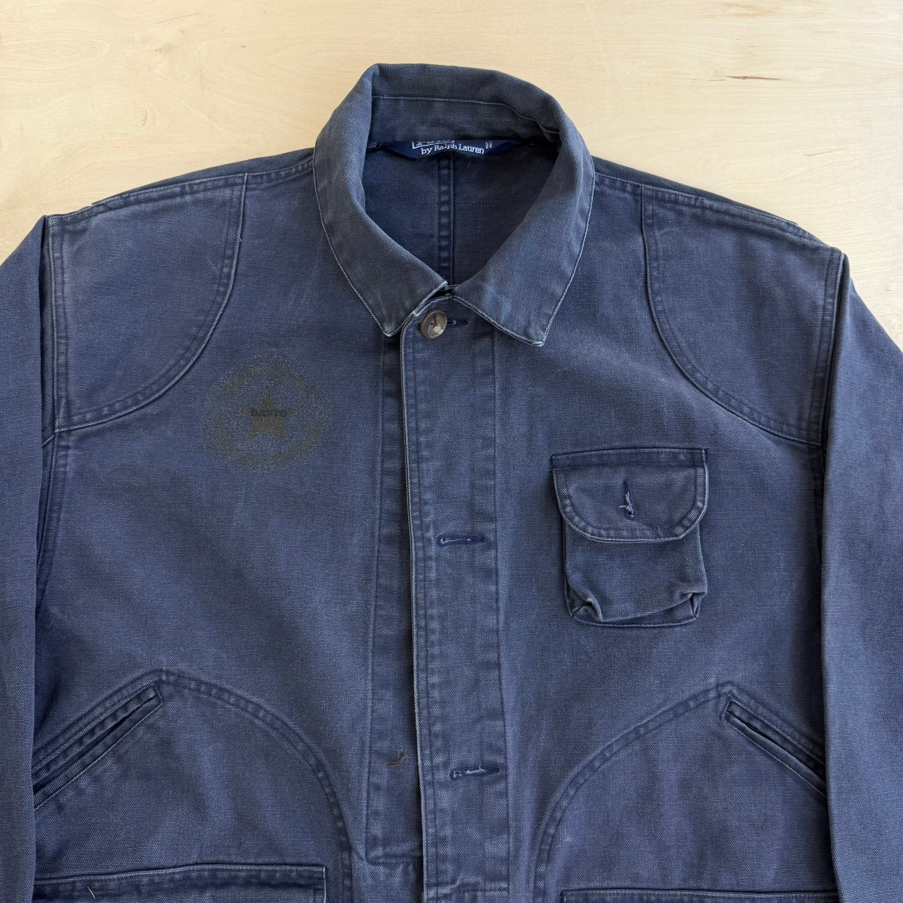 J- Vintage 90s Polo RL Heavy Canvas Utility Jacket - L (fits XL)