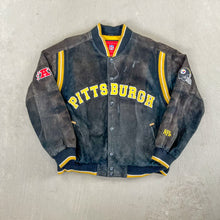 Load image into Gallery viewer, F- Vintage Pittsburgh Steelers NFL Suede Jacket
