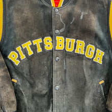 Load image into Gallery viewer, F- Vintage Pittsburgh Steelers NFL Suede Jacket

