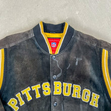 Load image into Gallery viewer, F- Vintage Pittsburgh Steelers NFL Suede Jacket
