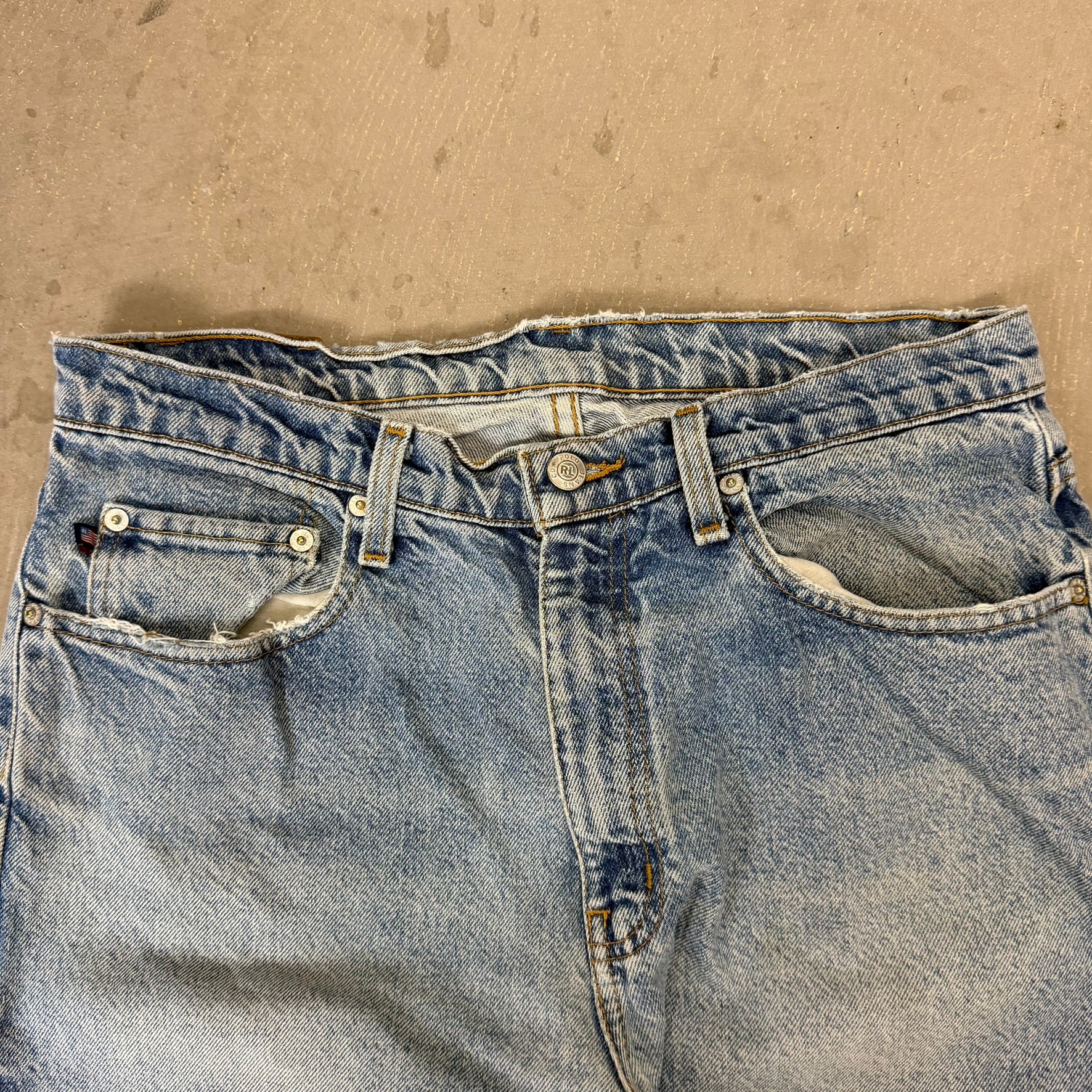 J- Vintage Polo RL Jeans Company Relaxed Leg Jeans - 34x32