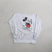 F- Vintage Disney Casuals Mickey Mouse w/ Steve Customized Text Crewneck