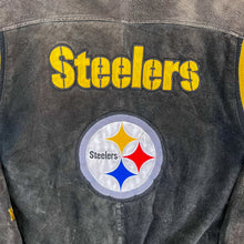 Load image into Gallery viewer, F- Vintage Pittsburgh Steelers NFL Suede Jacket
