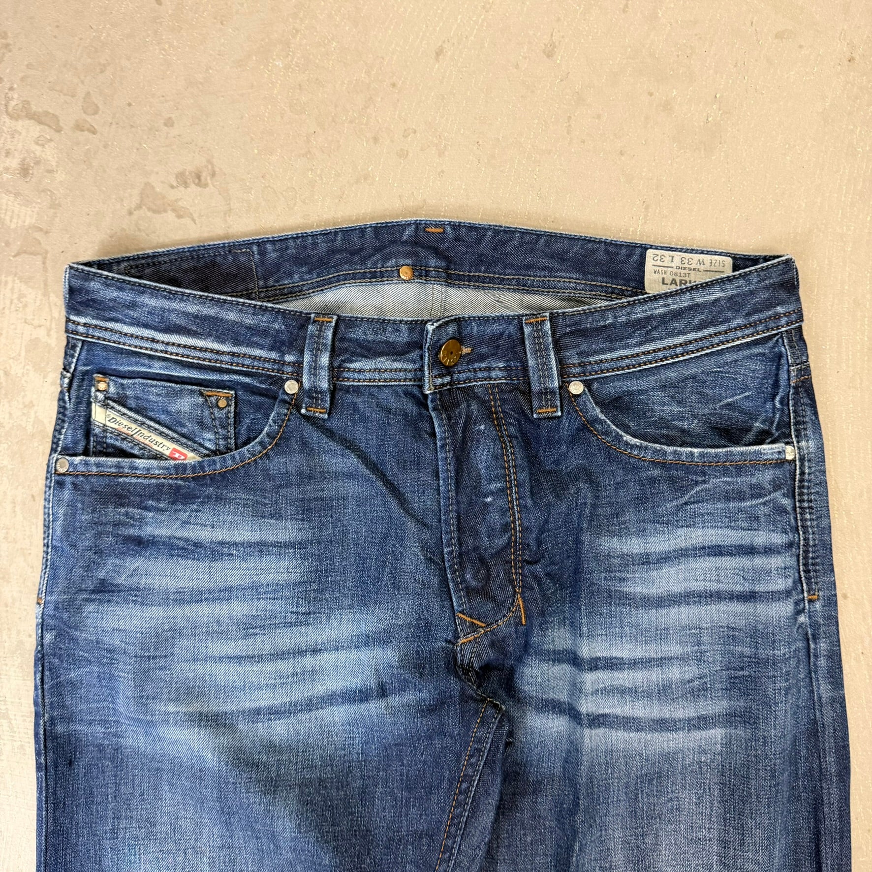 J- Vintage Diesel Larkee Regular Straight Leg Jeans - 33x32