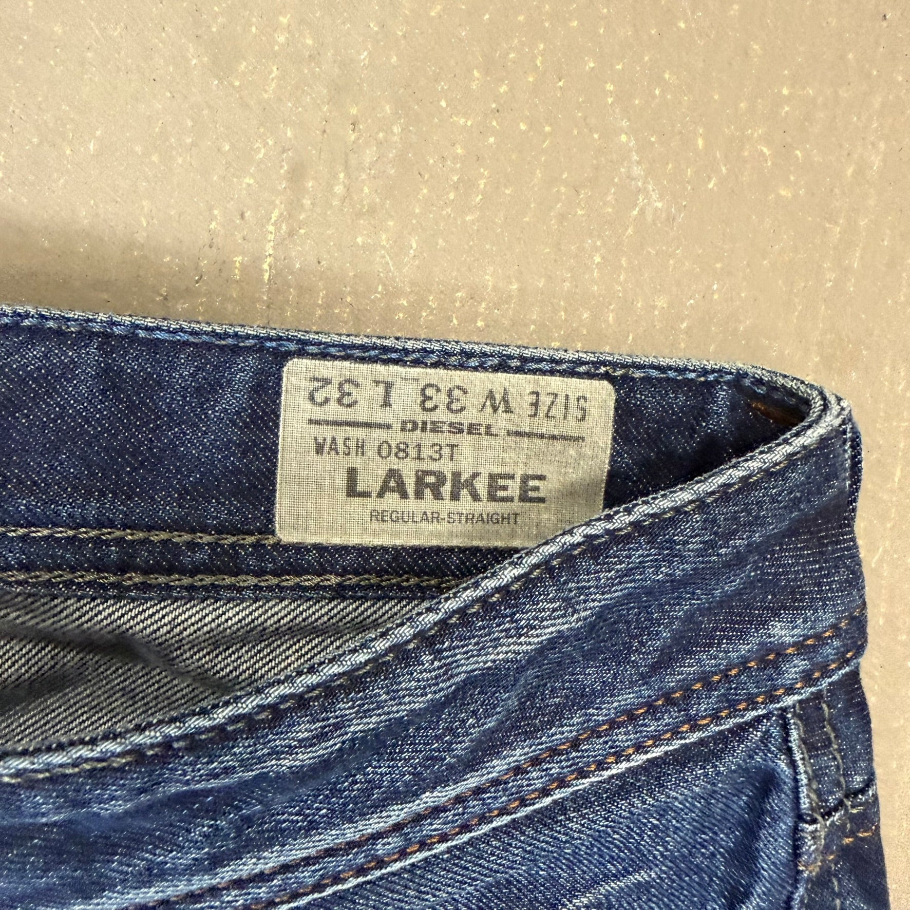 J- Vintage Diesel Larkee Regular Straight Leg Jeans - 33x32
