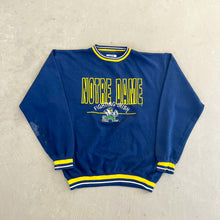 Load image into Gallery viewer, F- Vintage University Of Notre Dame Fighting Irish Logo 7 Embroidered Logo &amp; Text Crewneck
