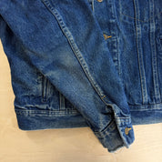 J- Vintage 90s LL Bean Made In USA Blanket Lined Denim Jacket - 40R (fits M)