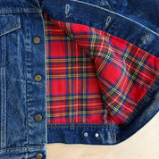 J- Vintage 90s LL Bean Made In USA Blanket Lined Denim Jacket - 40R (fits M)