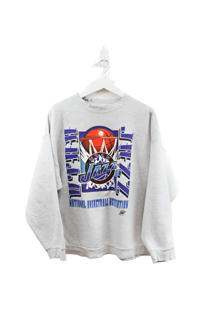 Z - Vintage Logo 7 NBA Utah Jazz Graphic Crewneck