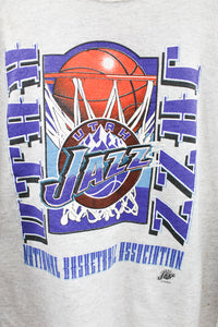 Z - Vintage Logo 7 NBA Utah Jazz Graphic Crewneck