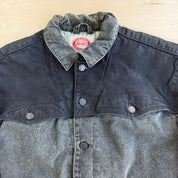 J- Vintage 90s Australian Outback Leather and Denim Western Jkt Made in Canada- M