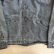 J- Vintage 90s Australian Outback Leather and Denim Western Jkt Made in Canada- M