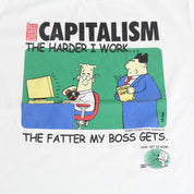 F- Vintage Capitalism Cartoon Graphic Single Stitch Tee