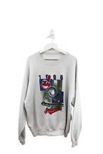 Load image into Gallery viewer, Z - Vintage Chalk Line 1995 MLB Cleveland Indians American League Champions Crewneck
