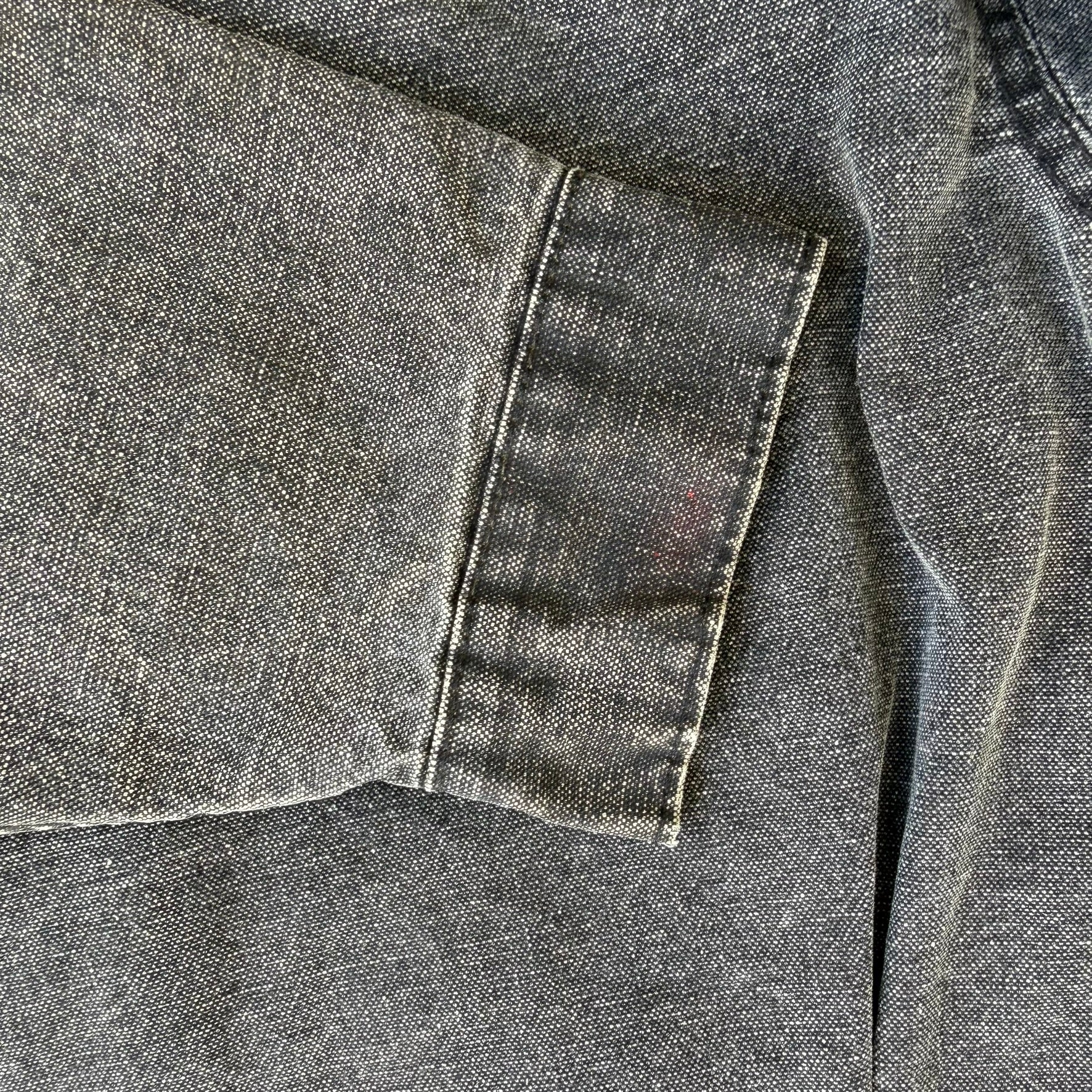 J- Vintage 90s Australian Outback Leather and Denim Western Jkt Made in Canada- M