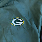 J- Vintage Green Bay Packers NFL Reversible Zip Up heavier Jacket - XL