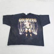 F- Vintage 1998 WCW Liquid Blue Goldberg Heavy Weight Champion Who's Next Tee