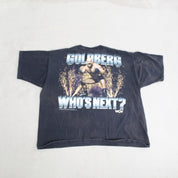 F- Vintage 1998 WCW Liquid Blue Goldberg Heavy Weight Champion Who's Next Tee