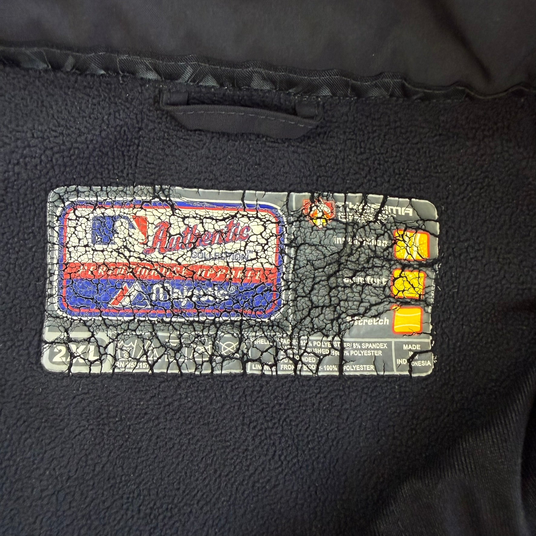 J- Vintage New York Yankees MLB Embroidered Logo Zip Up Lightweight Jacket - 2XL