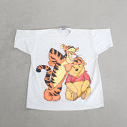 F- Vintage Disney Jerry Leigh Winnie The Pooh & Tigger Graphic Cartoon Single Stitch Tee