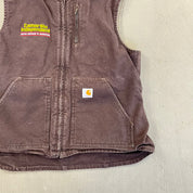 F- Carhartt Camarillo Independent Fur Insulated Brown Workwear Vest