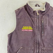 F- Carhartt Camarillo Independent Fur Insulated Brown Workwear Vest