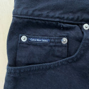 J- Vintage Calvin Klein Black Denim Jorts - 32 waist 8.5 inseam