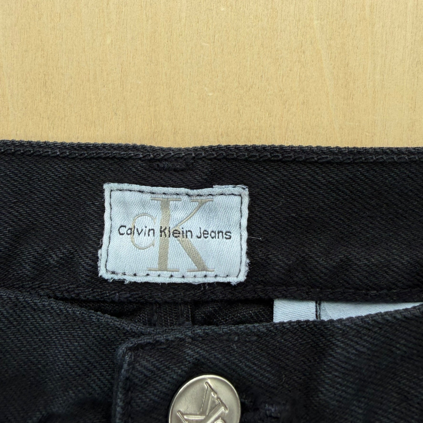 J- Vintage Calvin Klein Black Denim Jorts - 32 waist 8.5 inseam