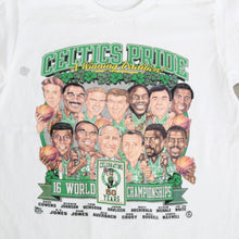 Load image into Gallery viewer, F- Vintage Boston Celtics 50 Years 16 Championship NBA Cartoon Single Stich Tee
