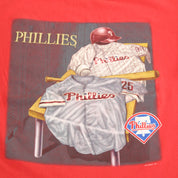 F- Vintage 1998 Philadelphia Phillies MLB CSA Text & Locker Room Graphic Tee
