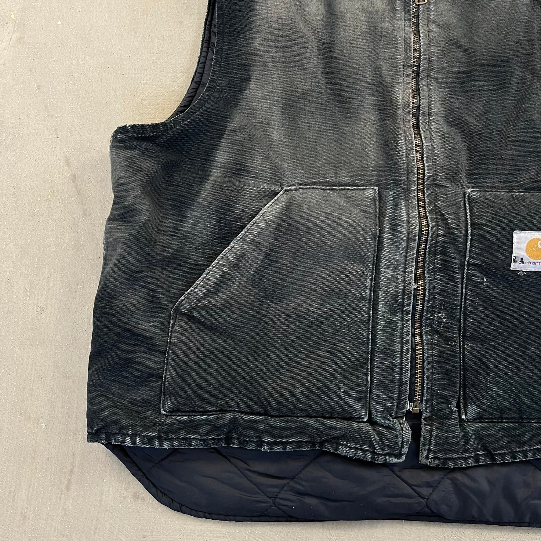 F- Carhartt Insulated Black Workwear Vest