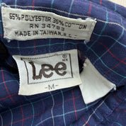 J- Vintage Lee Western Plaid Pearl Snap Button Down Shirt - M