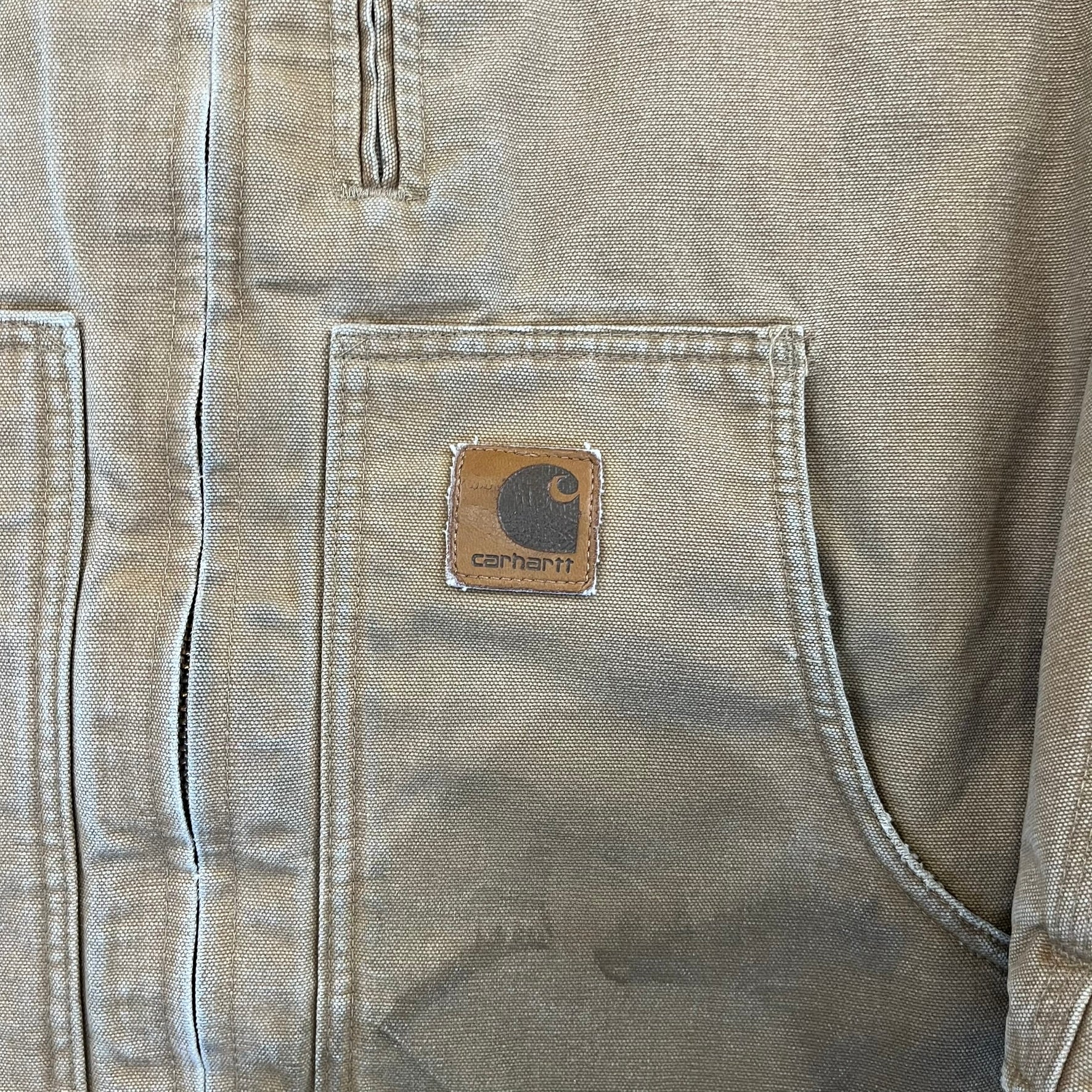 F- Carhartt Insulated Detroit Dark Tan Work Jacket