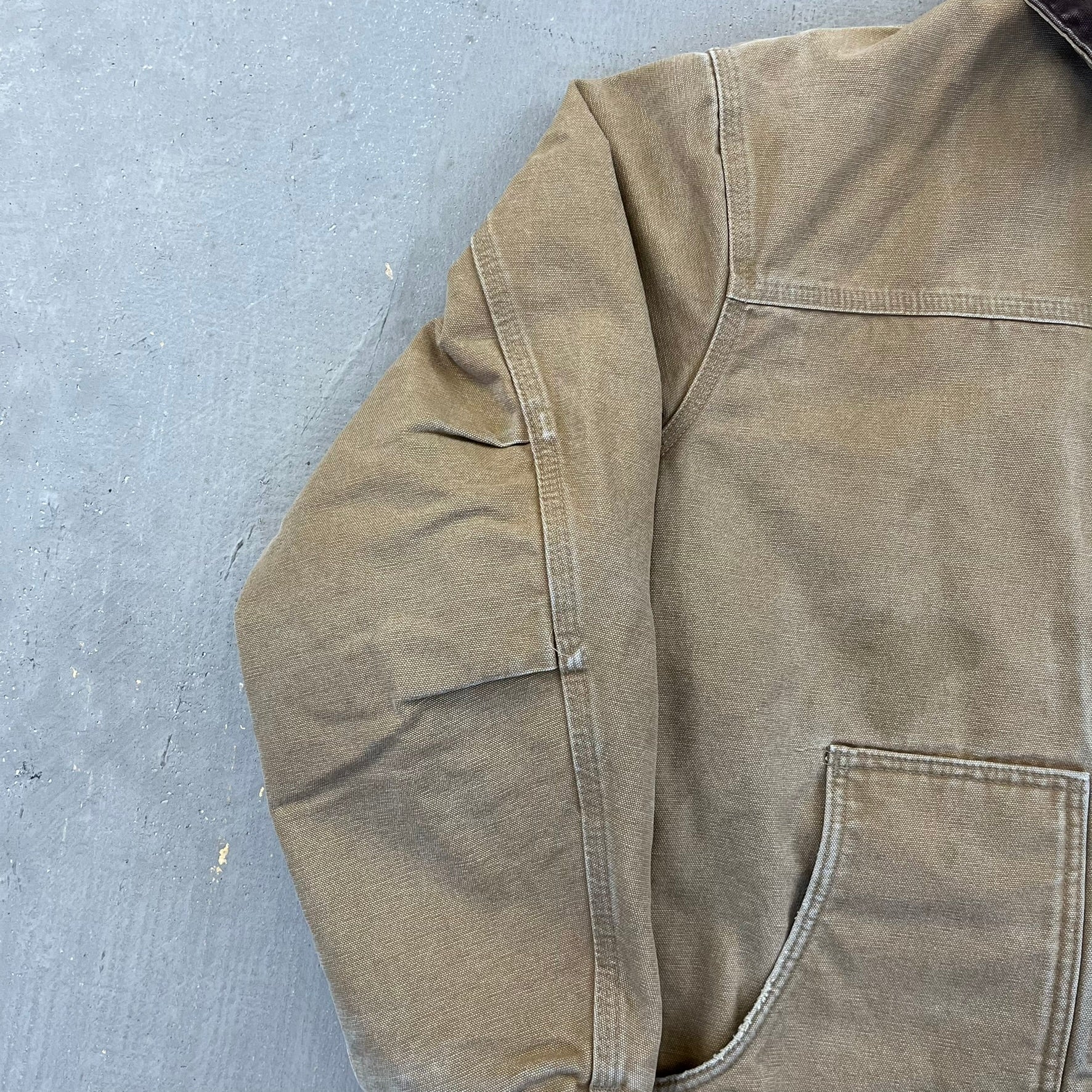 F- Carhartt Insulated Detroit Dark Tan Work Jacket