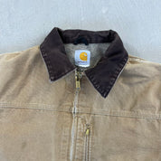 F- Carhartt Insulated Detroit Dark Tan Work Jacket