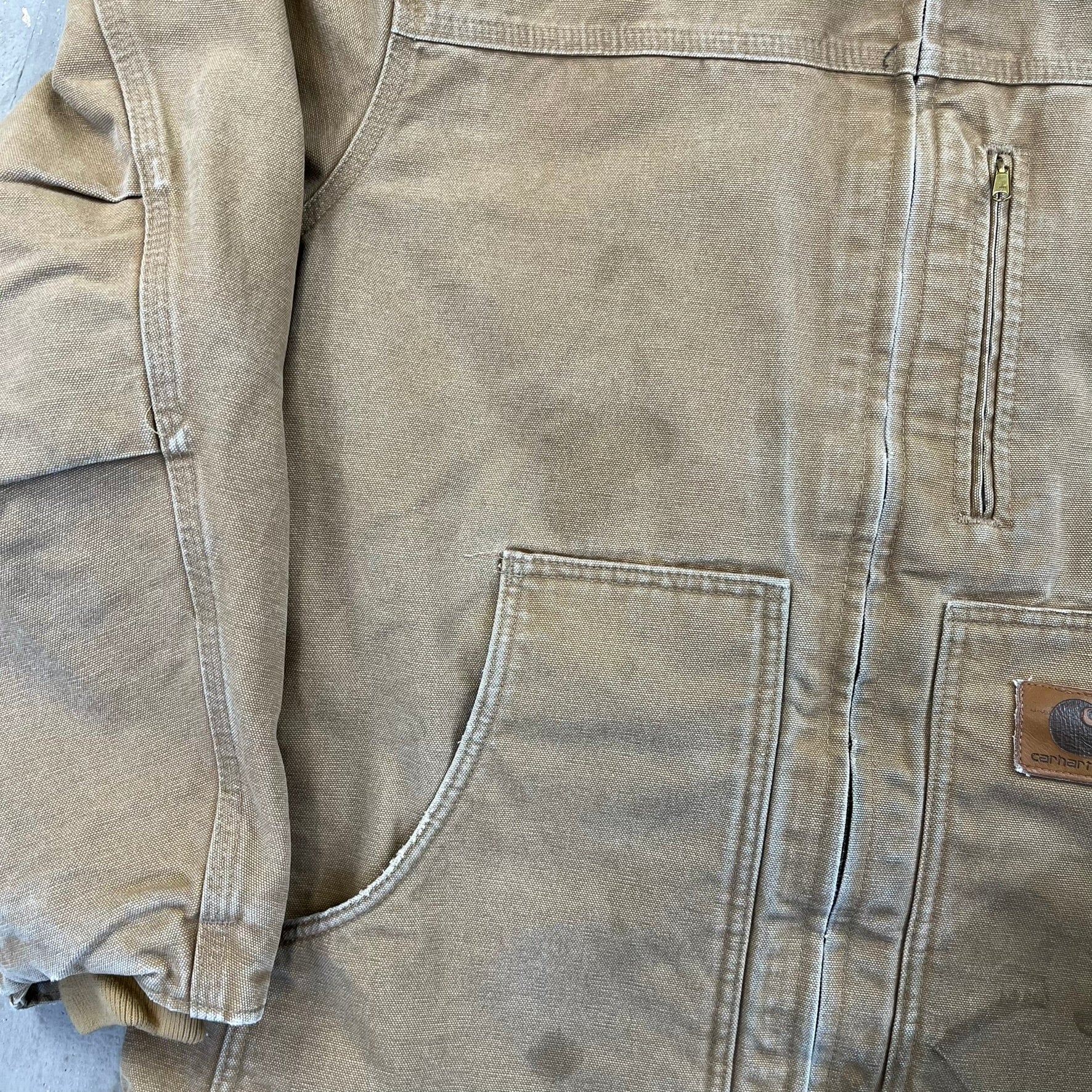 F- Carhartt Insulated Detroit Dark Tan Work Jacket