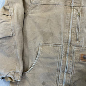 F- Carhartt Insulated Detroit Dark Tan Work Jacket
