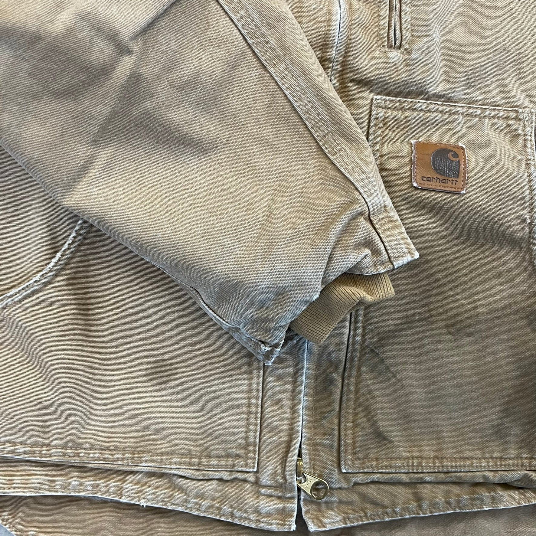 F- Carhartt Insulated Detroit Dark Tan Work Jacket