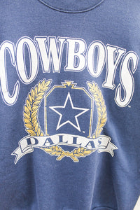 Z - Vintage Home Team NFL Dallas Cowboys Logo & Script Crewneck