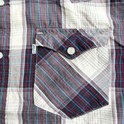 J- Vintage Levi's Western Plaid Pearl Snap Button Down Shirt - M