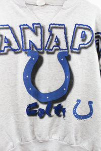 Z - Vintage 1996 NFL Indianapolis Colts Script & Logo Altered Crewneck