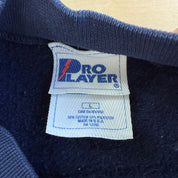J- Vintage 90s New England Patriots NFL Pro Player Embroidered Logo & Text Made In USA Crewneck - L