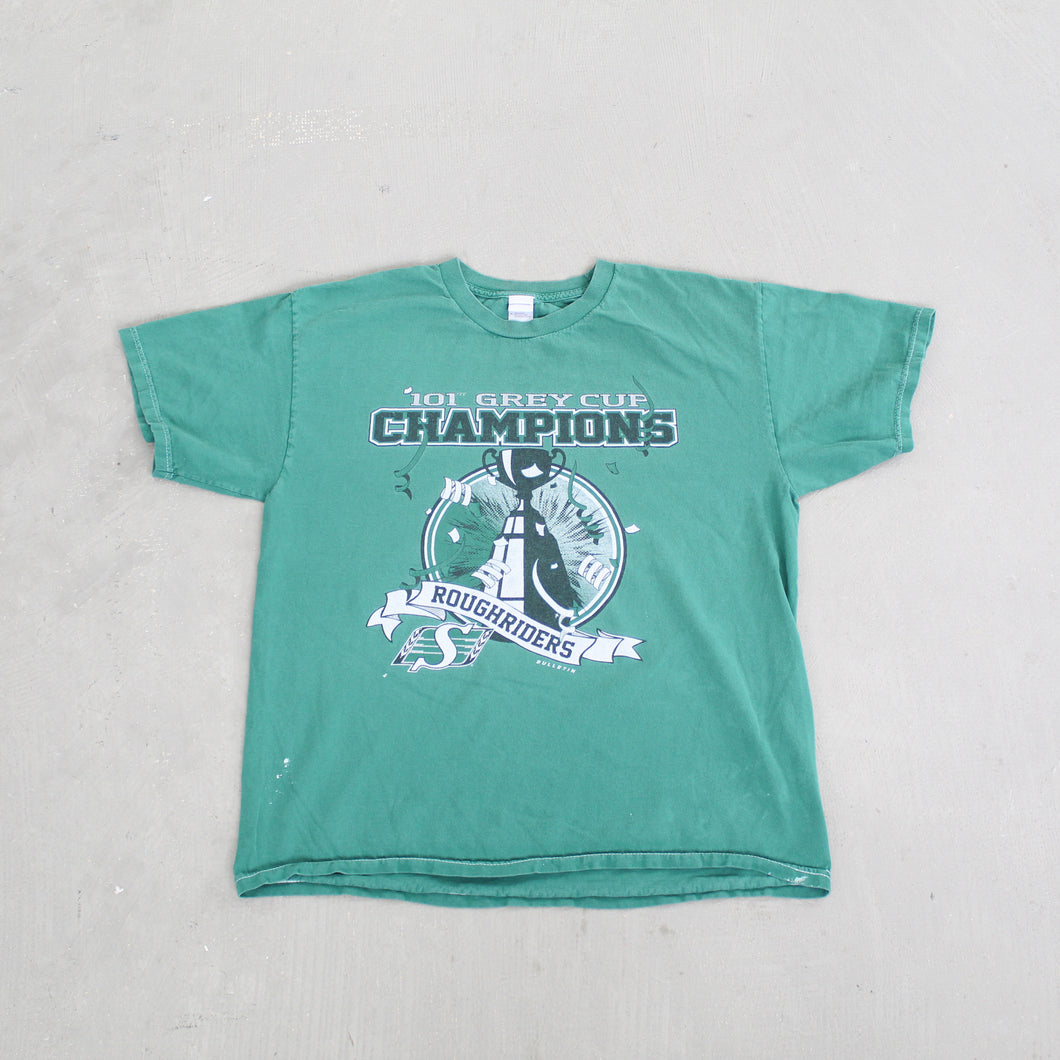 F- 101st CFL Grey Cup Saskatchewan Rough Riders Champions Tee