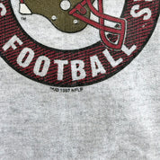 J- Vintage '97 San Francisco 49ers NFL Logo & Text Graphic Crewneck - M